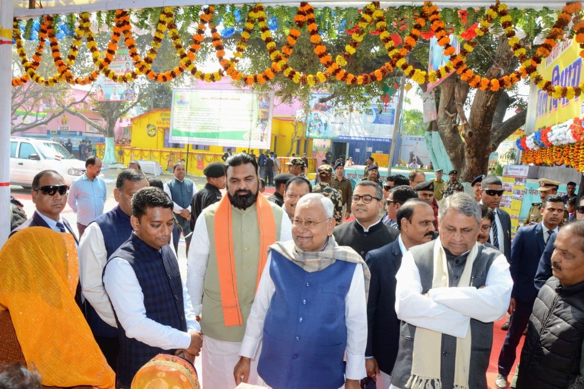 Pragati Yatra: मुंगेर में जहां बनना है रिंग रोड , वहां पहुंचे सीएम नीतीश, इलाके का किया निरीक्षण