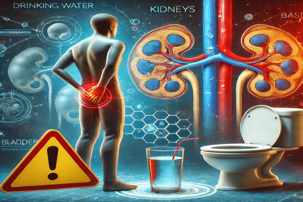 Drinking water immediately after urinating is dangerous for health
