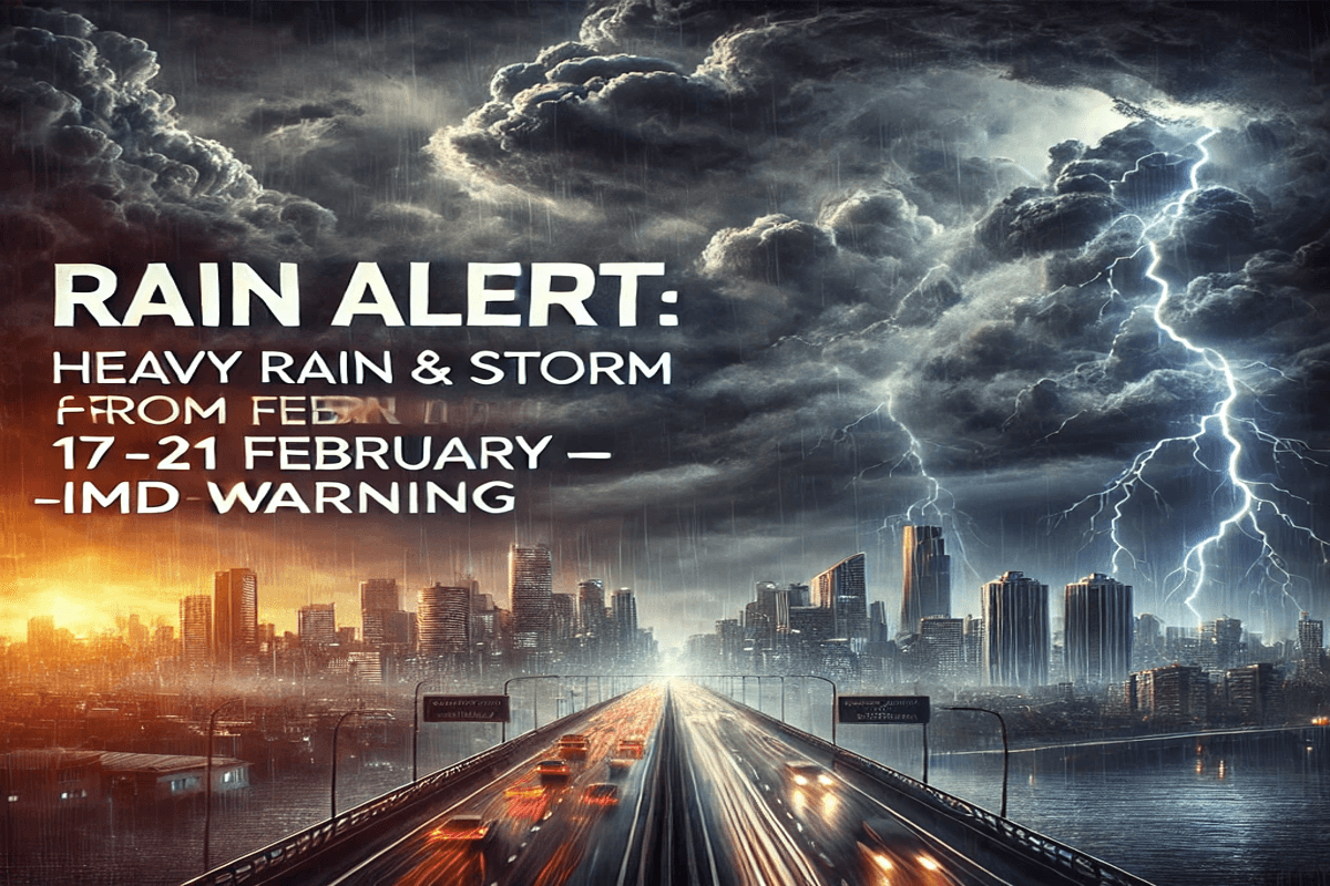 Rain Alert: 17 से 21 फरवरी तक भारी बारिश-आंधी-तूफान हाई अलर्ट