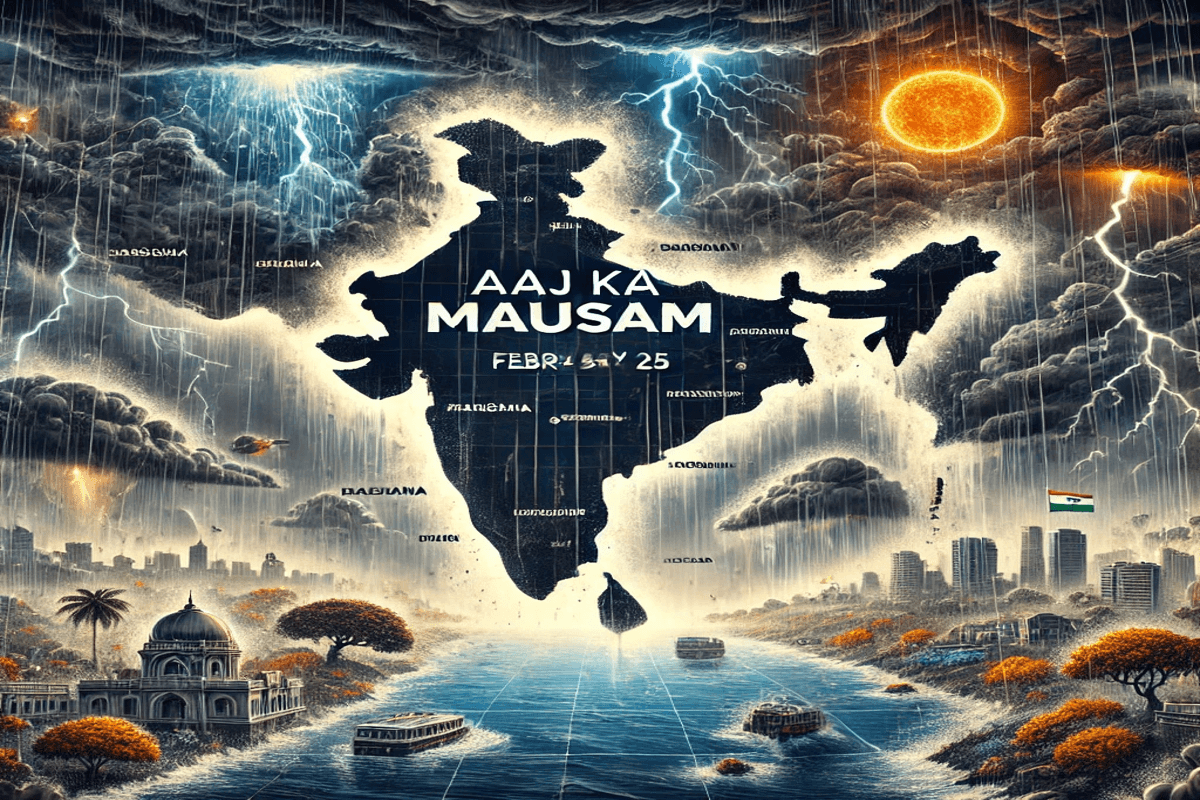 Weather Forecast: 25 से 28 फरवरी तक तेज बारिश और ओलावृष्टि की संभावना, IMD ने जारी किया अलर्ट 