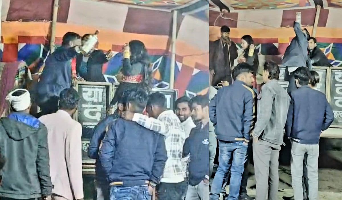 बिहार में शराबबंदी की उड़ी धज्जियां! ऑर्केस्ट्रा में शराब की बोतल संग युवक के ठुमके का वीडियो वायरल