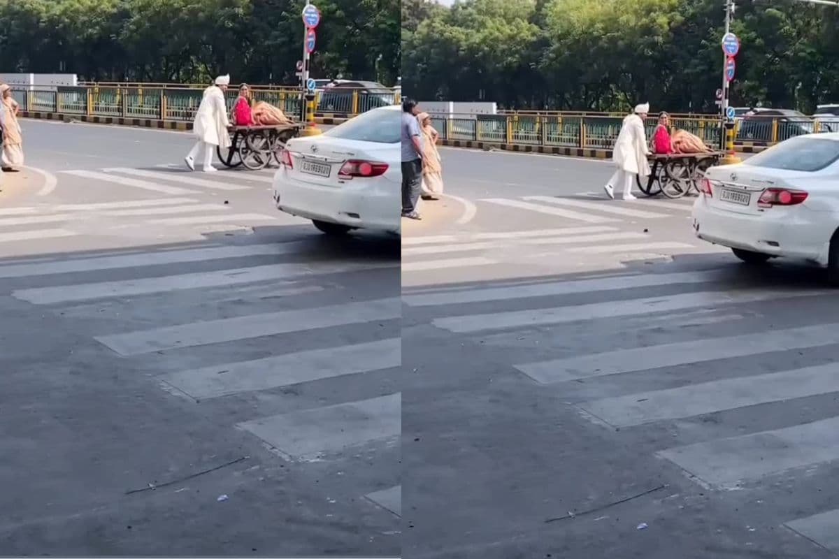 Viral Video: नई नवेली दुल्हन को ठेले पर बैठाकर निकला दूल्हा, लोग देखकर हुए हैरान, बोले- क्या मजबूरी थी भाई