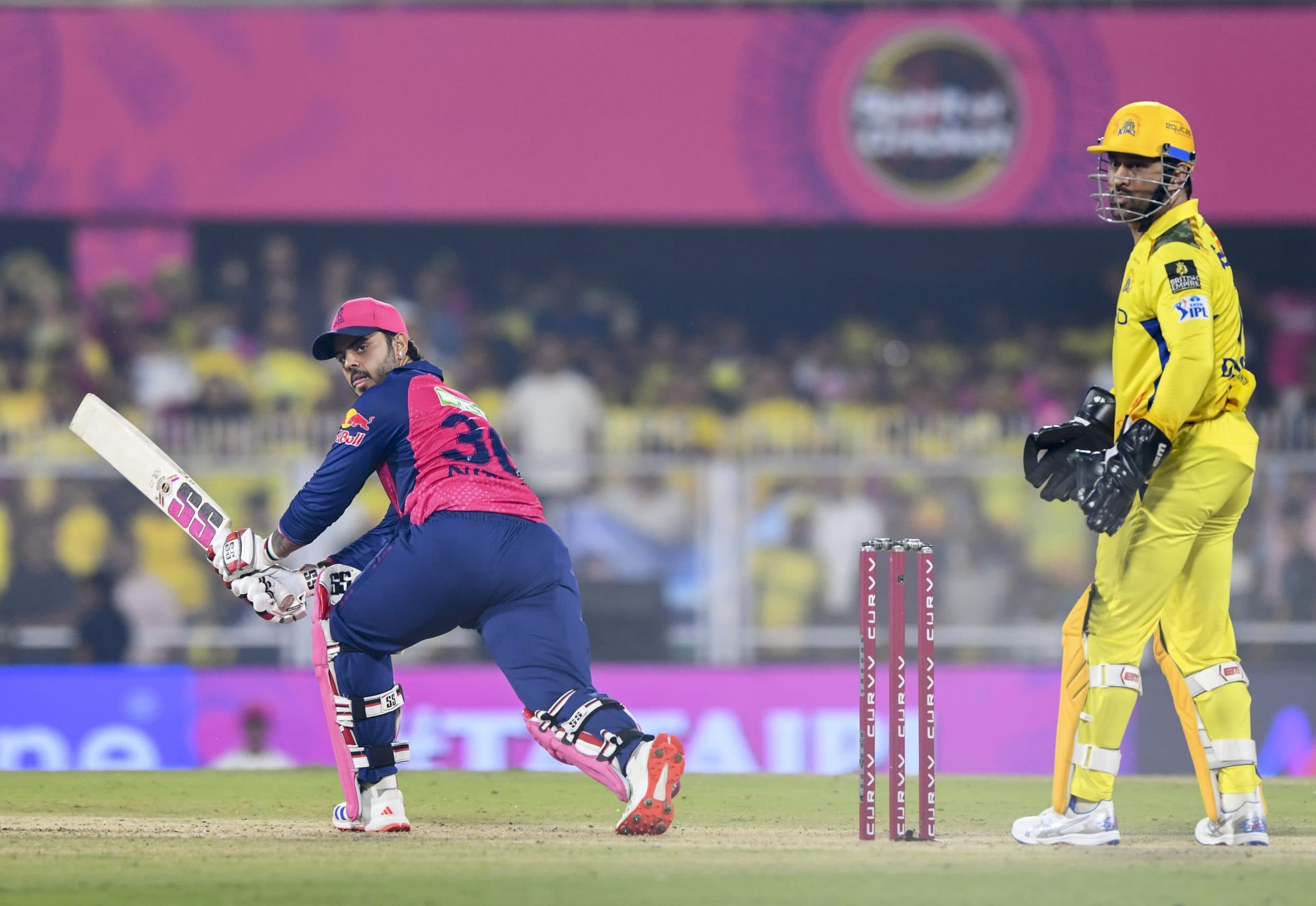 नीतीश राणा की तूफानी 81 रनों की पारी, राजस्थान ने सीएसके को दिया 184 रनों का लक्ष्य
