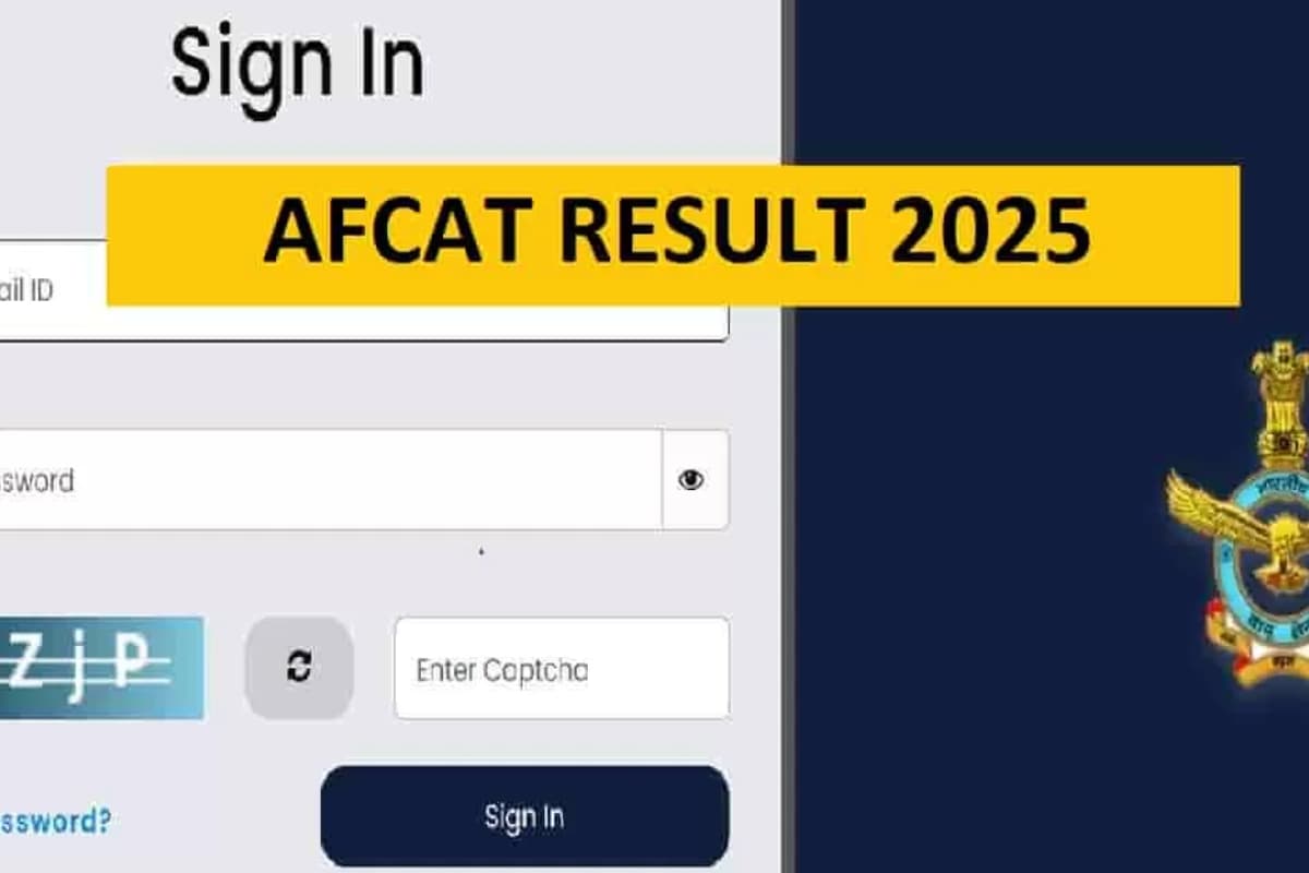 AFCAT Result 2025 OUT: एयर फोर्स काॅमन एडमिशन टेस्ट 2025 का परिणाम जारी, ऐसे करें डाउनलोड