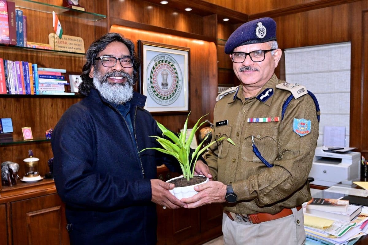 Anil Palta with hemant soren