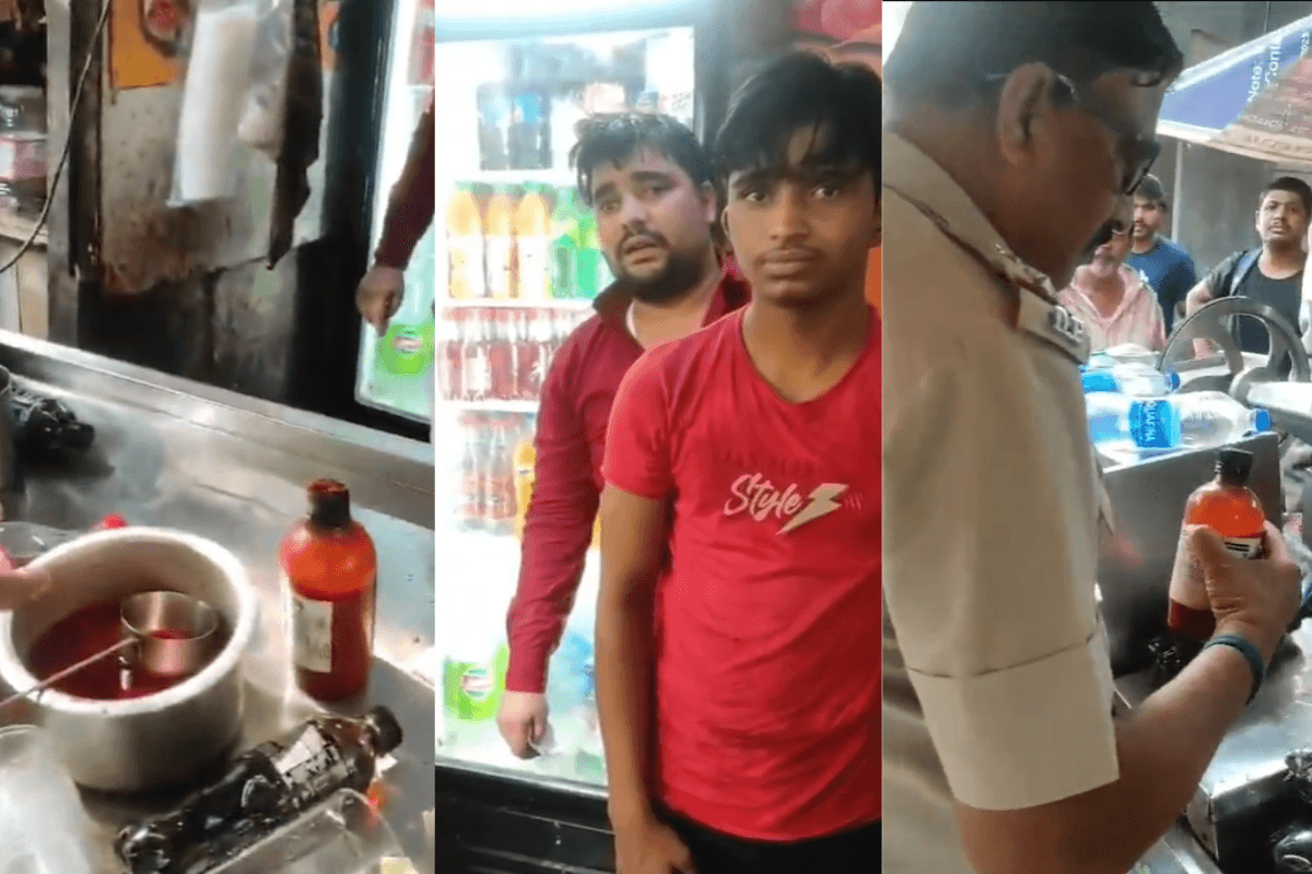 Watch Video: अनार की जूस में खुलेआम केमिकल मिला कर बेच रहा था दुकानदार, पुलिस ने पकड़ा तो लगा बिलबिलाने