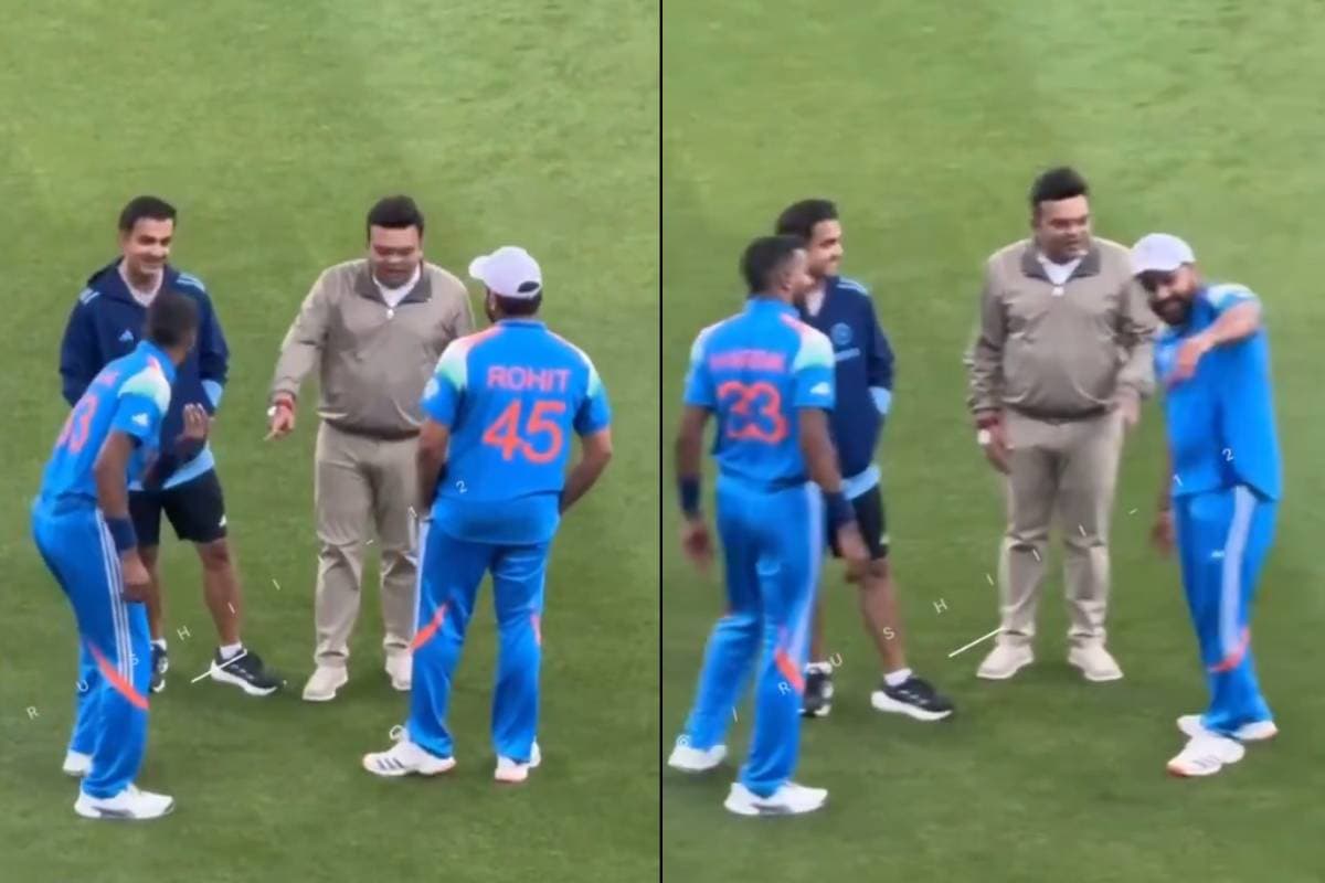 Watch Video: रोहित शर्मा ने ICC चेयरमैन के सामने उतारी हार्दिक की नकल, जय शाह का रिएक्शन वायरल