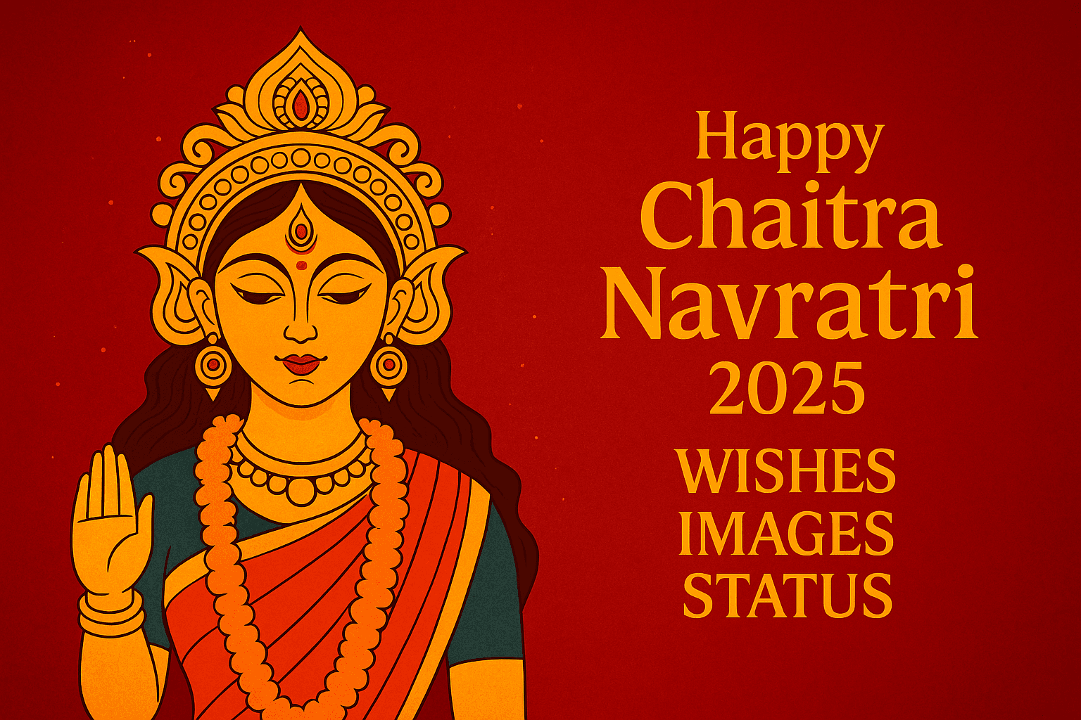 Happy Chaitra Navratri 2025 Wishes Images Status: जय माता दी! चैत्र नवरात्रि आज से शुरू, प्रियजनों को भेजें ये भक्तिमय संदेश, WhatsApp-Facebook स्टेटस लगाने के भी आएंगे काम