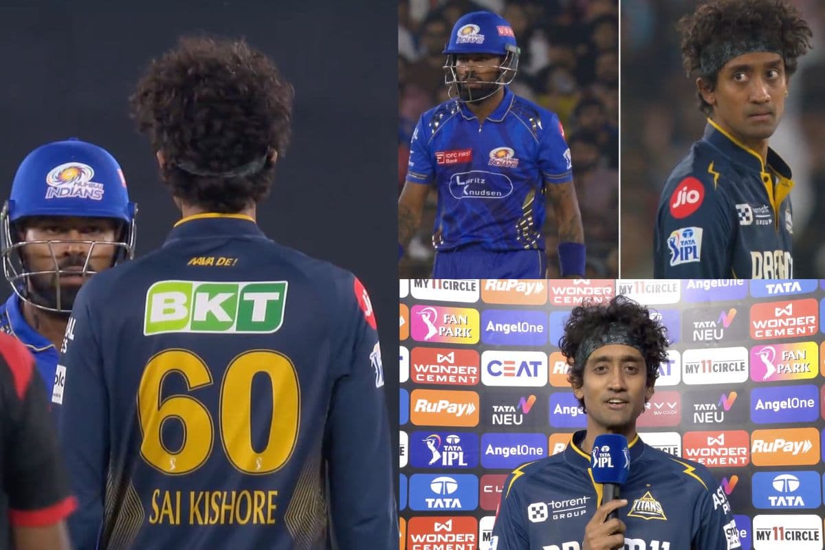 हार्दिक पांड्या-साई किशोर के बीच  बवाल, अंपायर को करना पड़ा बीच बचाव, स्पिनर ने खोला राज क्यों हुआ मामला