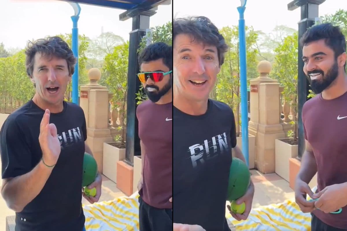 Brad Hogg interviewing Mohammad Rizwan