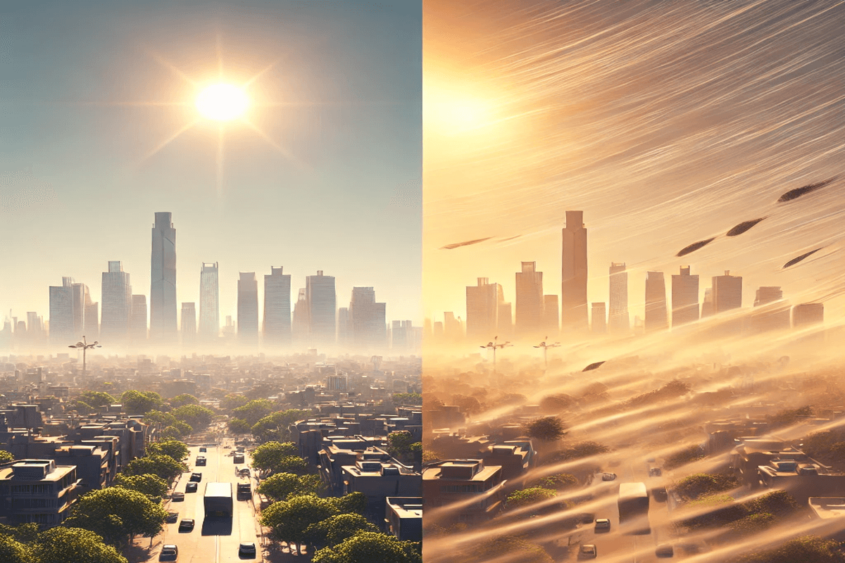 AI Image Delhi Temperature