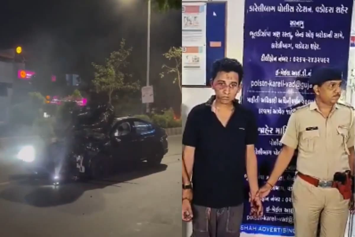 Big Accident Video: 100 प्लस की स्पीड से कार ने मारी टक्कर, महिला की मौत-4 घायल, Video