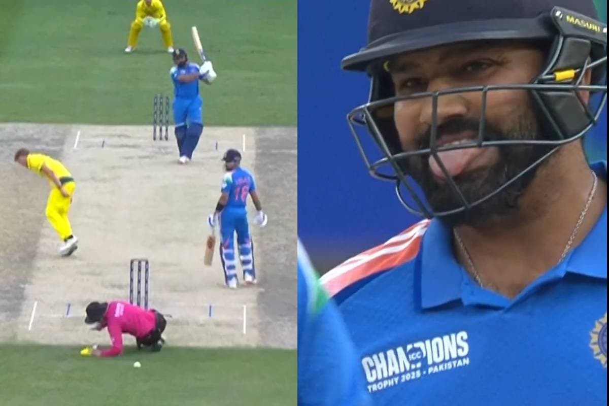 Watch Video: बाल-बाल बचे अंपायर, रोहित शर्मा के पावरफुल शॉट से बचने के लिए गिर पड़े जमीन पर