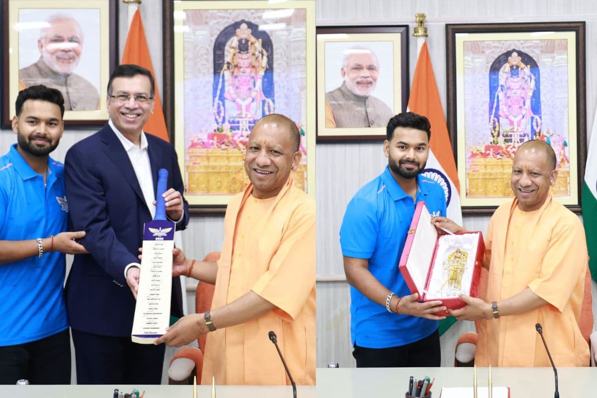 सीएम योगी ने LSG की टीम को दीं शुभकामनाएं, ऋषभ पंत समेत संजीव गोयनका ने की शिष्टाचार भेंट