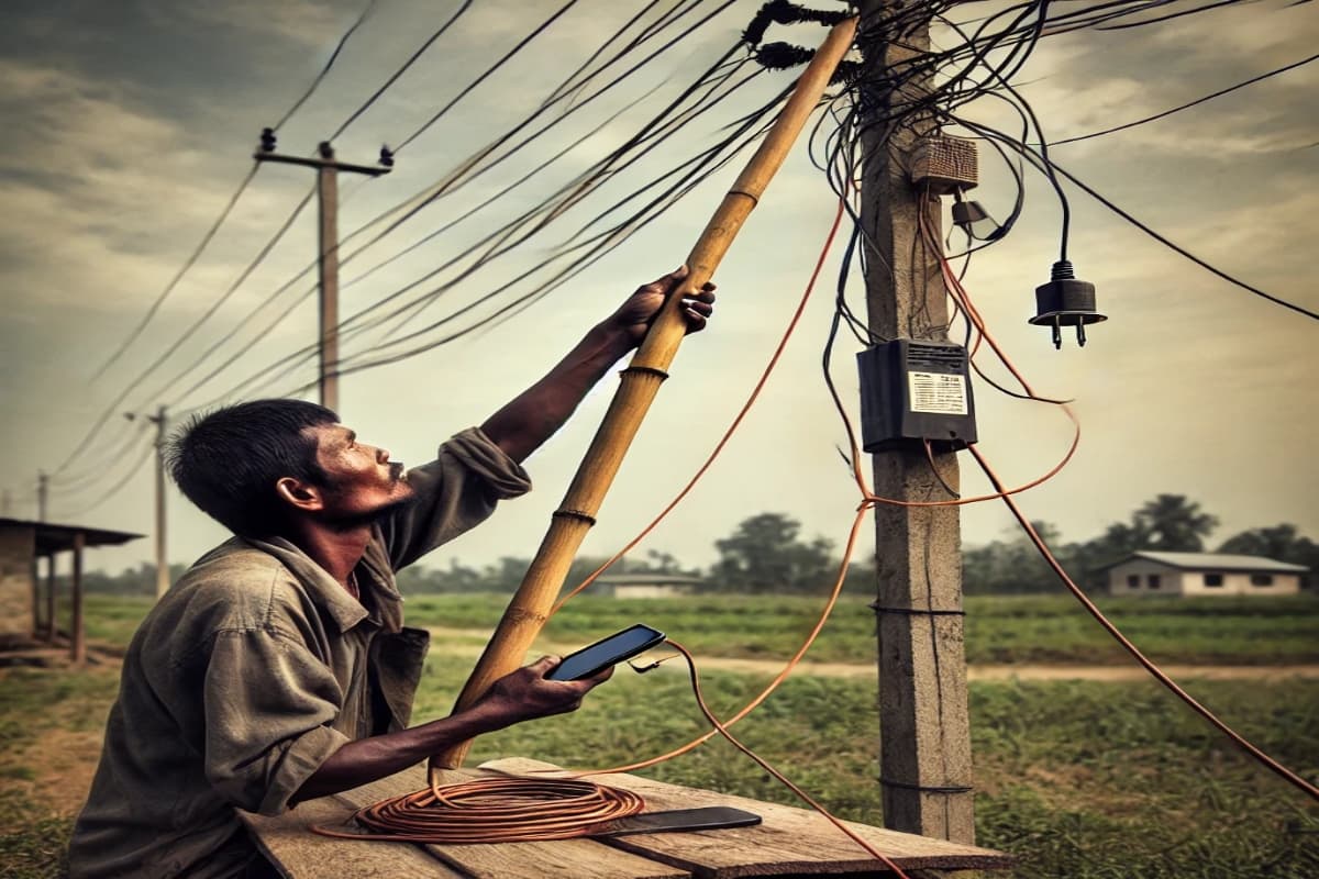Mobile Charging Ka Desi Jugaad: फोन चार्ज करने का चचा ने लगाया तगड़ा जुगाड़, लोग बोले- यह टैलेंट NASA वालों को दिखाओ