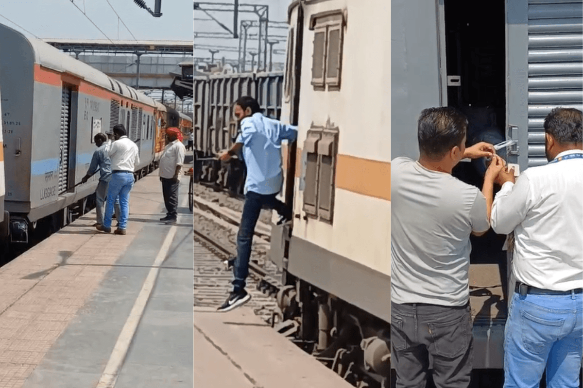 Watch Video: रस्सी के सहारे गोंदिया एक्सप्रेस! अचानक ट्रेन से उतरने लगे गार्ड और रेल कर्मचारी