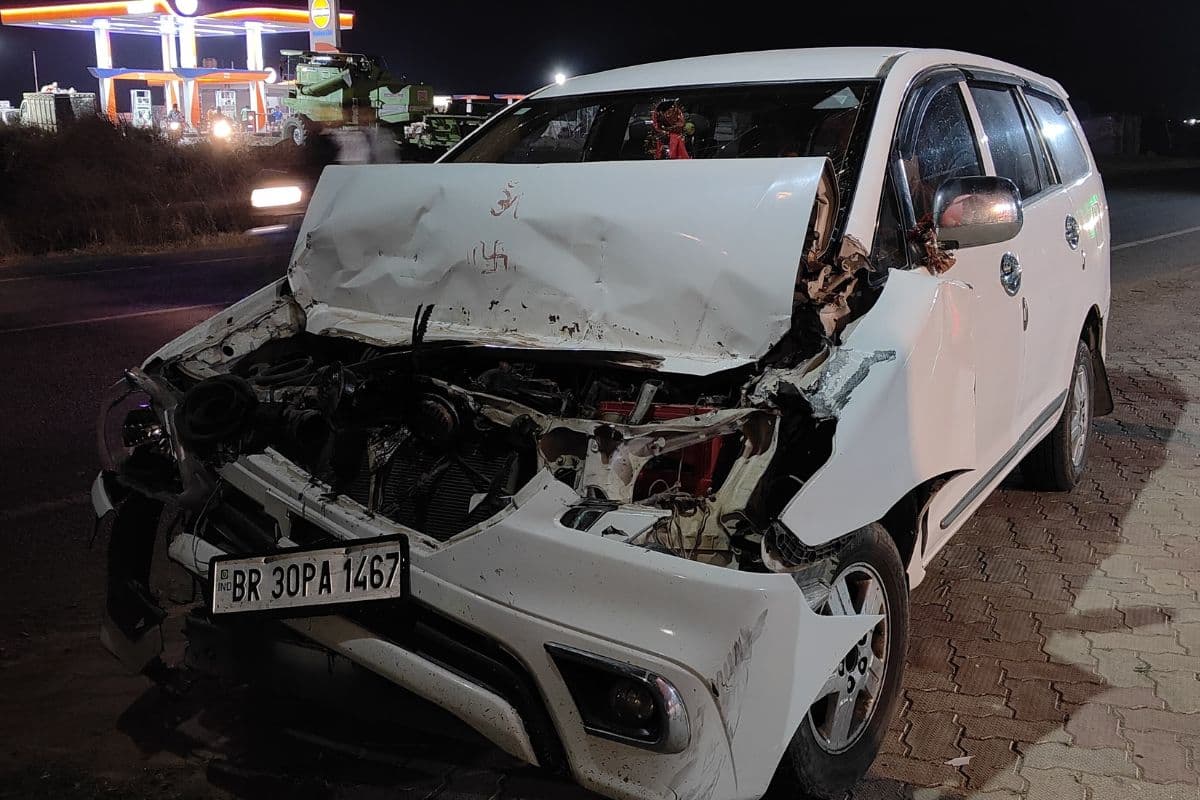 जमुई विधायक श्रेयसी सिंह की गाड़ी का हुआ एक्सीडेंट, दो गार्ड जख्मी