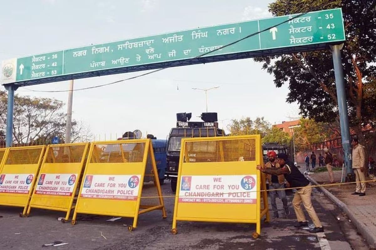 Punjab Kisan Andolan: धरना देने निकले किसानों पर सख्ती, चंडीगढ़ बॉर्डर सील 