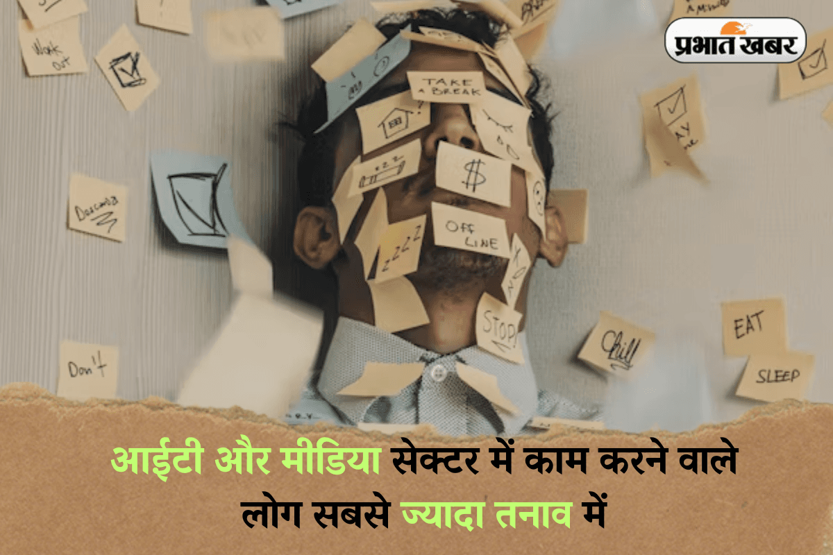 आईटी और मीडिया सेक्टर में काम करने वाले लोग सबसे ज्यादा तनाव में, रिपोर्ट में खुलासा, क्या है वजह