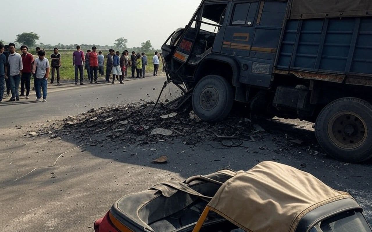 Road Accident: एक साथ उठी परिवार के चार लोगों की अर्थी, सड़क हादसे में खत्म हो गया पूरा परिवार