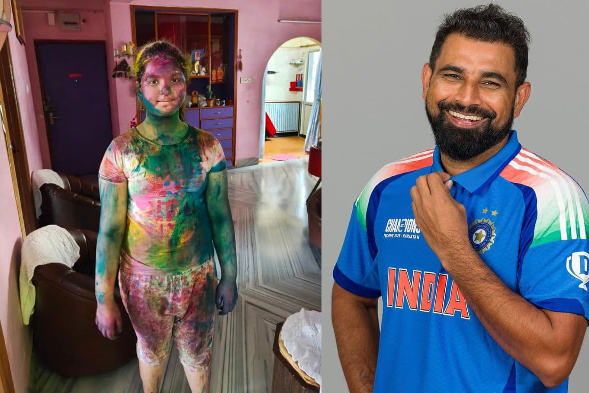 Mohammed Shami Daughter: शमी की बेटी ने खेली होली, भड़के मौलाना; बताया शरीयत के खिलाफ