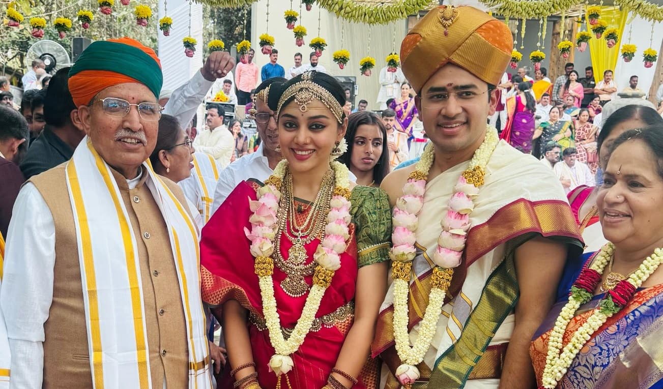 Tejasvi Surya: बीजेपी सांसद तेजस्वी सूर्या ने मशहूर सिंगर शिवश्री से की शादी, बेंगलुरु में 9 को रिसेप्शन
