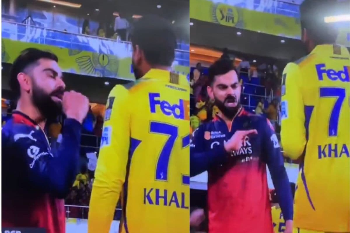 Viral Video: 'किंग' कोहली ने CSK के स्टार गेंदबाज को धमकाया, मैच के बाद खूब सुनाई खरी-खोटी