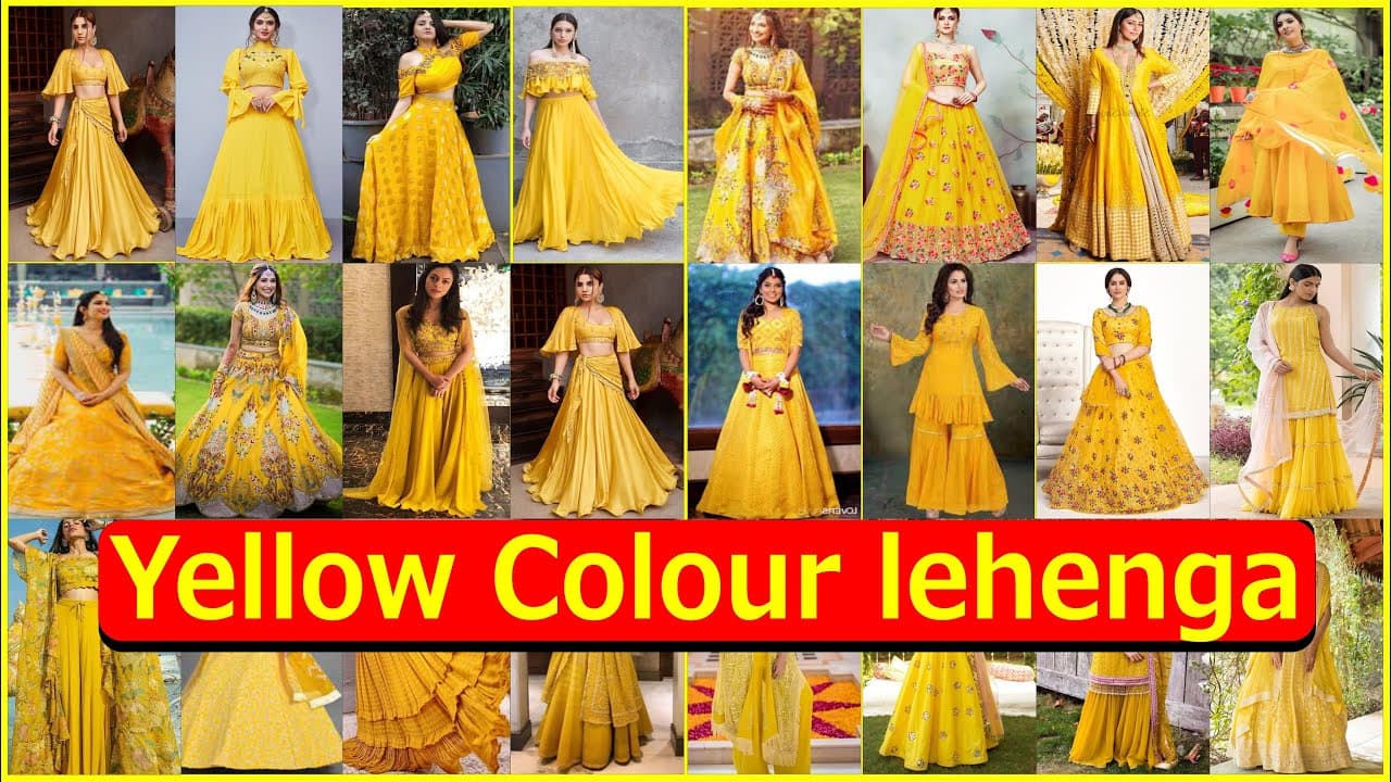 Yellow Lehenga For Haldi