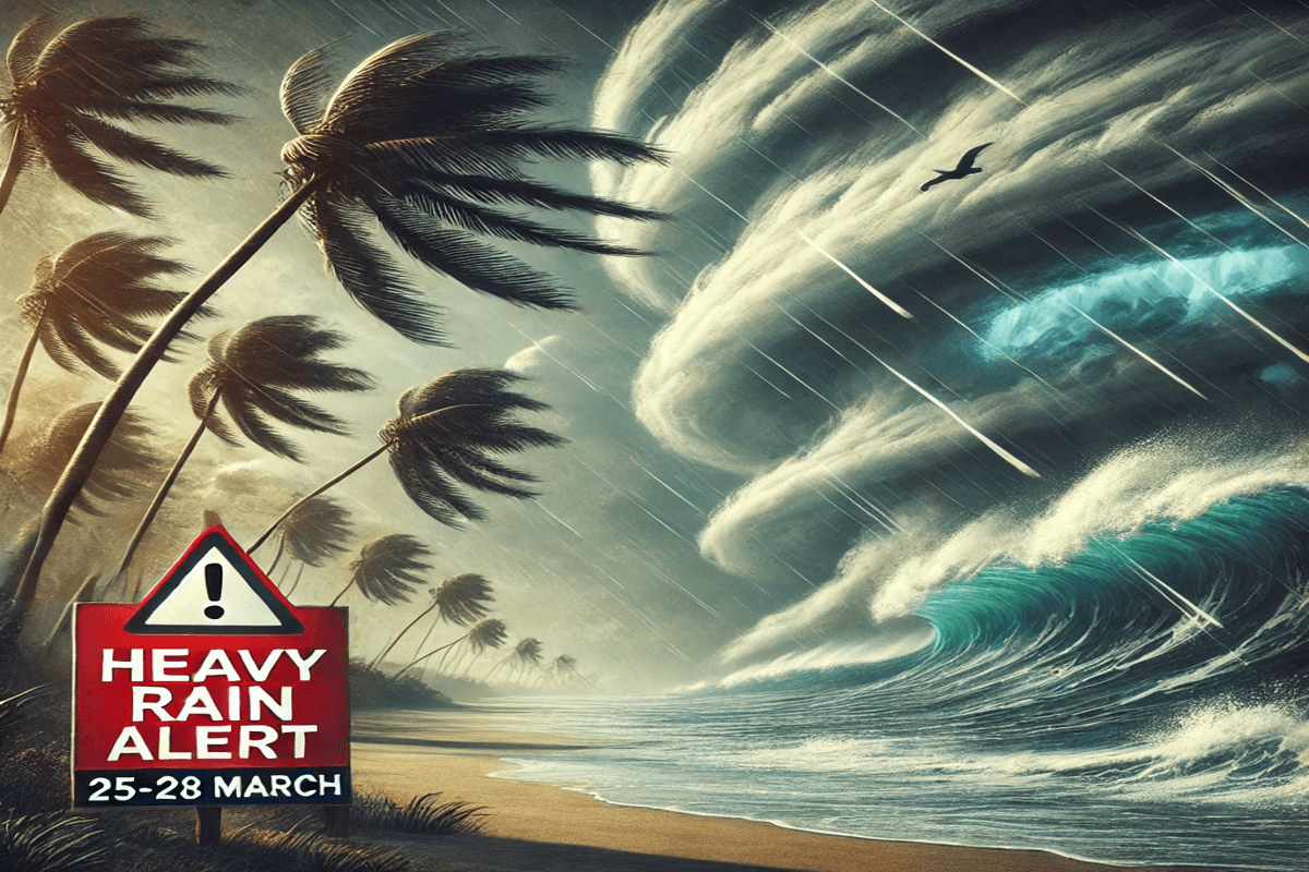Heavy Rain Alert: 25-26-27-28 मार्च को भारी बारिश और तूफान का अलर्ट, आसमानी बिजली गिरने का खतरा  