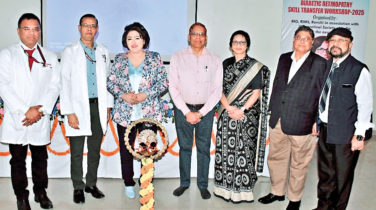 Ranchi News : डायबिटीज मरीजों के रेटिना की हर साल होनी चाहिए स्क्रीनिंग