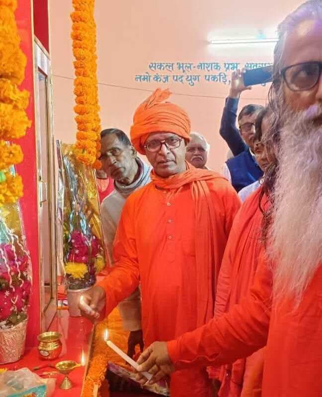 संत महात्माओं ने सत्संग भवन का किया उद्घाटन