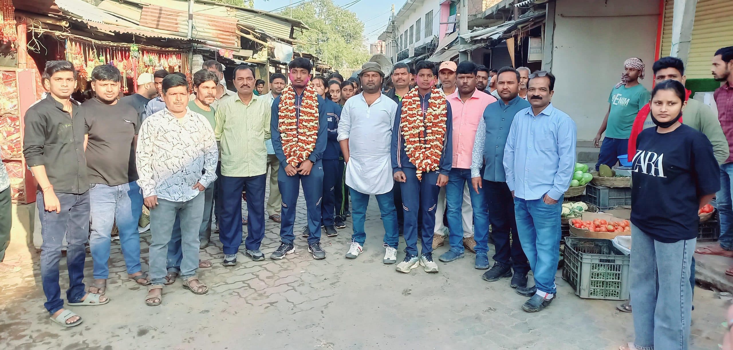 अंडर 19 नेट बाॅल चैंपियनशीप में शानदार प्रदर्शन पर खिलाड़ियों का स्वागत