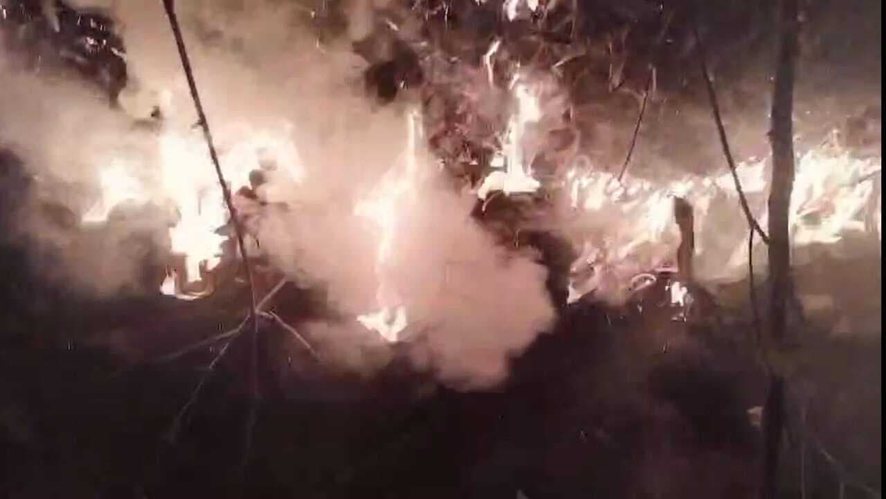 Bokaro News : झुमरा पहाड़ के जंगल में चार से पांच किलोमीटर के दायरे में लगी भीषण आग