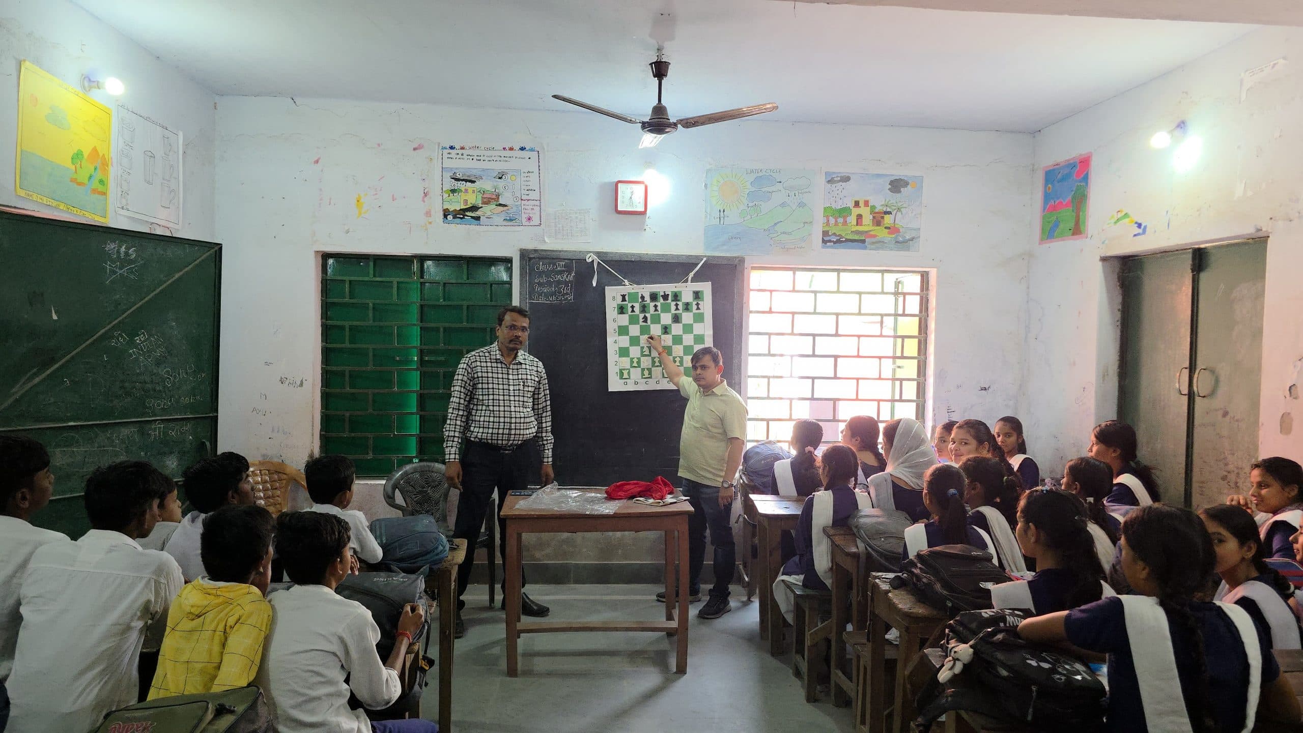 जगन्नाथ विद्यालय में शतरंज का दिया गया प्रशिक्षण