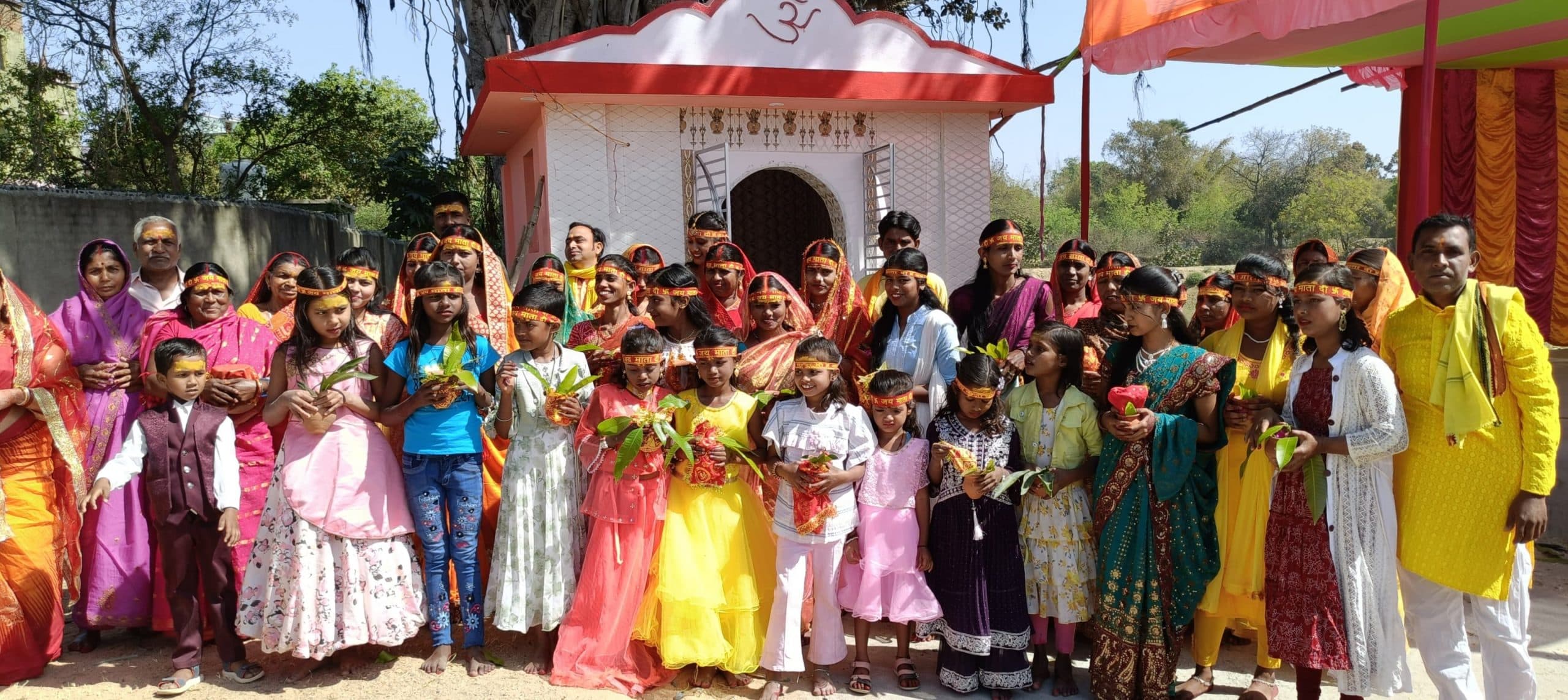 माता काली की प्राण प्रतिष्ठा को लेकर निकली कलश यात्रा