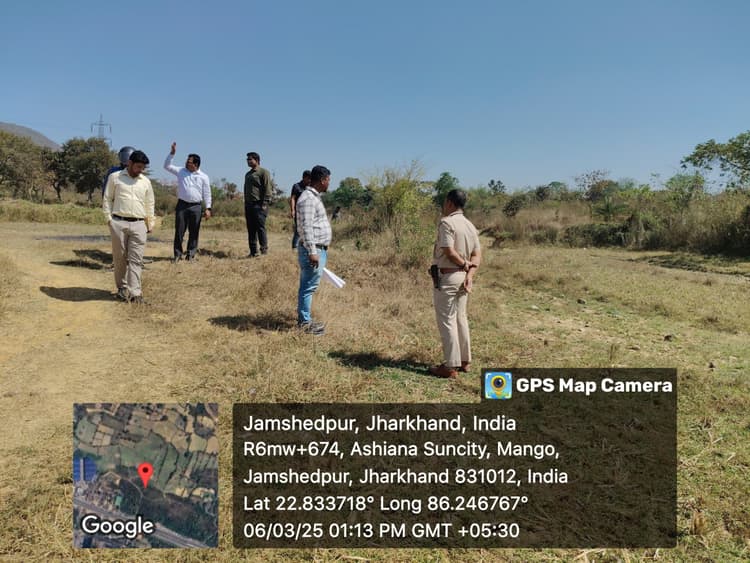 Jamshedpur news. मानगो निगम के नये कार्यालय के लिए बालीगुमा में सीमांकन शुरू
