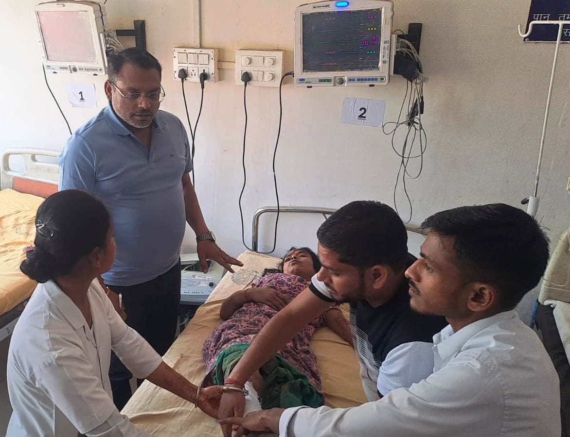 पति ने पहले पत्नी को बुरी तरह से पीटा, बाद में सदर अस्पताल में कराया भर्ती