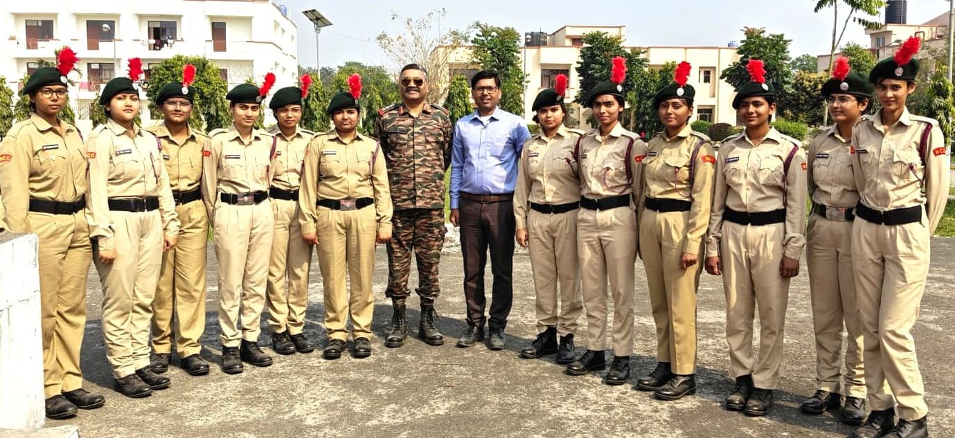 कृषि महाविद्यालय में एनसीसी बी परीक्षा में शामिल हुए नाै कॉलेज के 244 कैडेट्स