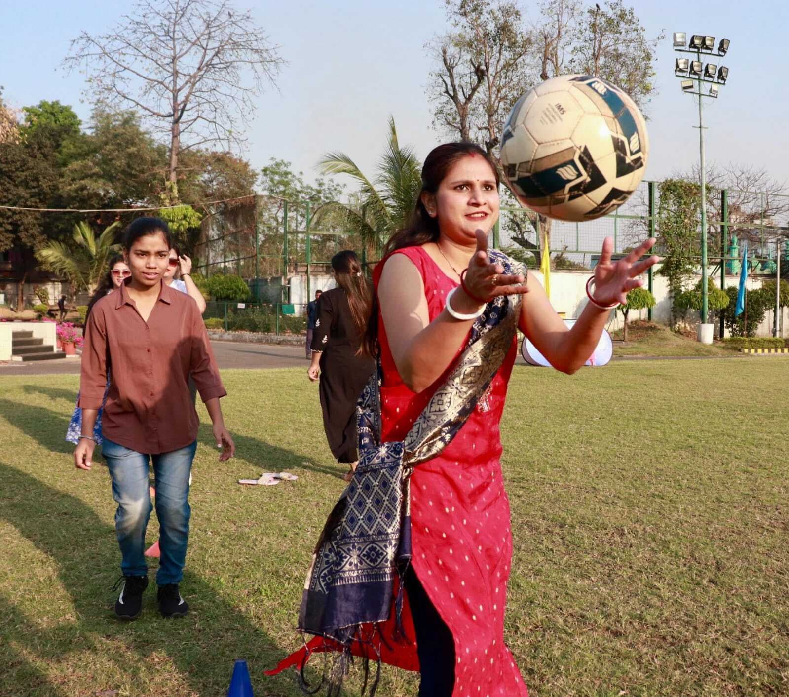 JFC WOMEN'S DAY:  टीएफए में महिलाओं ने फुटबॉल में दिखाया दम