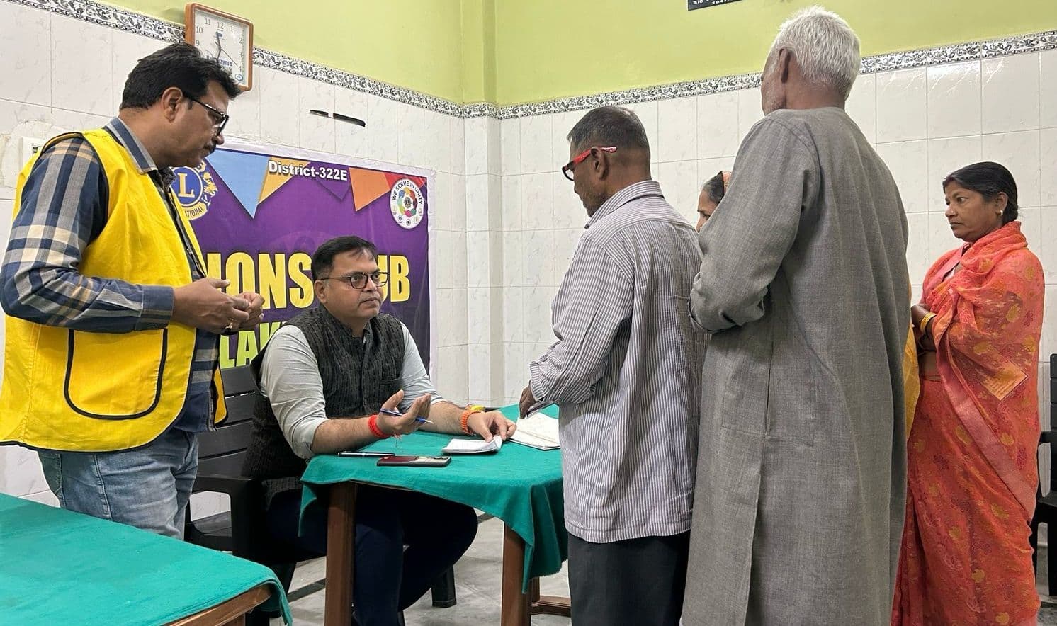 शिविर में 139 लोगों के स्वास्थ्य व नेत्र की हुई जांच