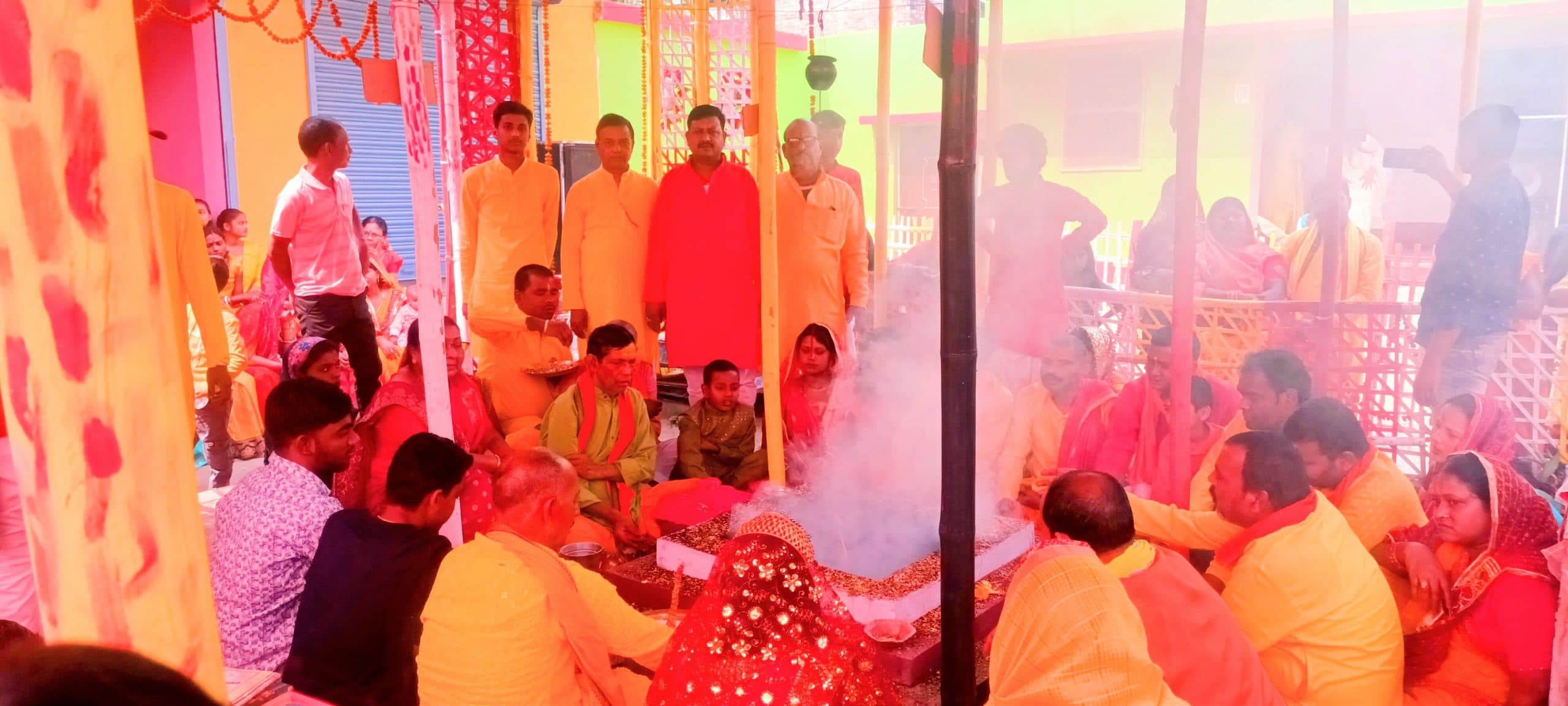 हवन पूजन के साथ ही श्रीराम कथा संपन्न