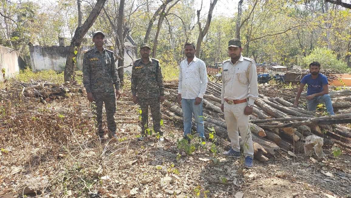 Giridih News: वन विभाग ने जब्त किया तीन ट्रैक्टर लकड़ी