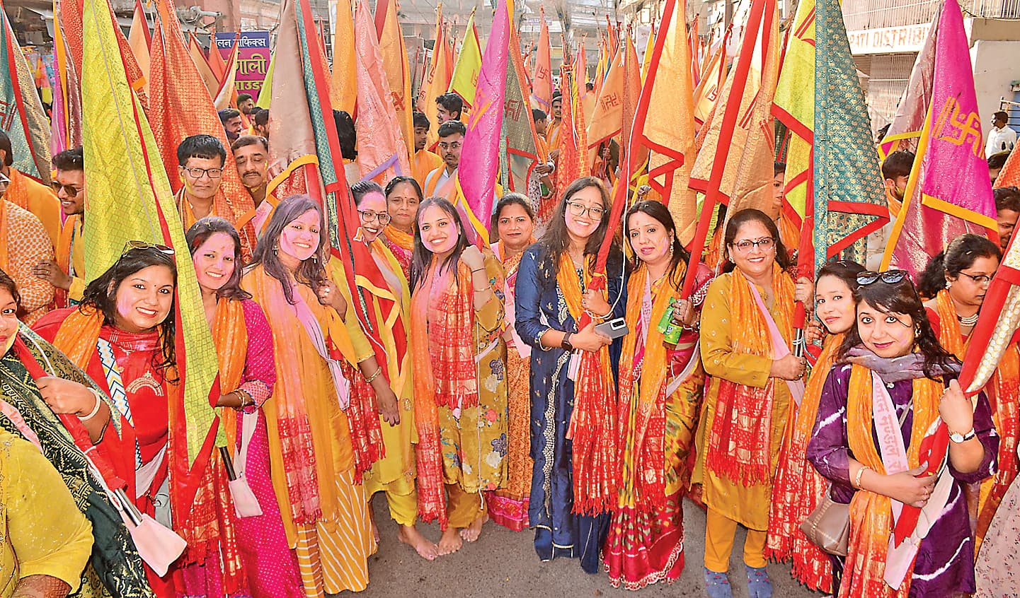 ranchi news : श्री श्याम मंडल ने निकाली भव्य निशान शोभायात्रा, भक्तों ने खूब लगाये जयकारे