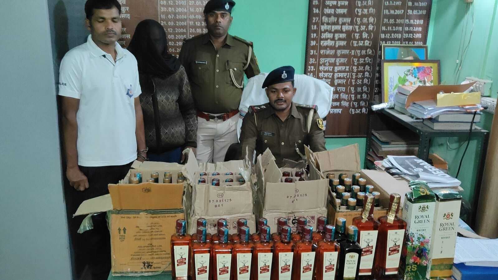 43.125 लीटर शराब के साथ एक तस्कर गिरफ्तार