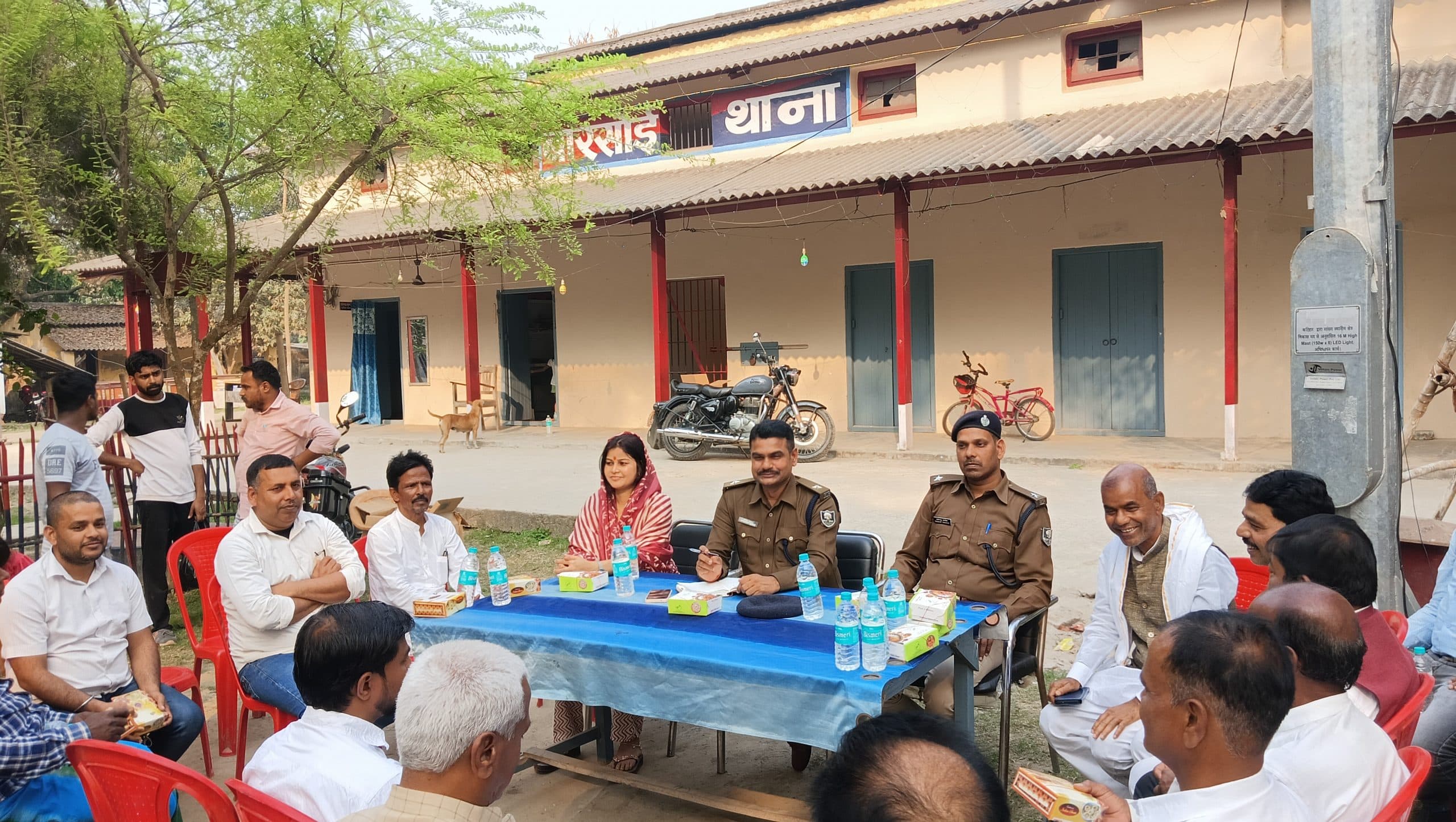 बारसोई थाना में होली को लेकर हुई शांति समिति की बैठक