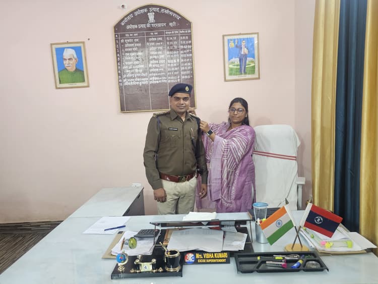 अवर निरीक्षक गुड्डू कुमार को मिली निरीक्षक पद पर प्रोन्नति