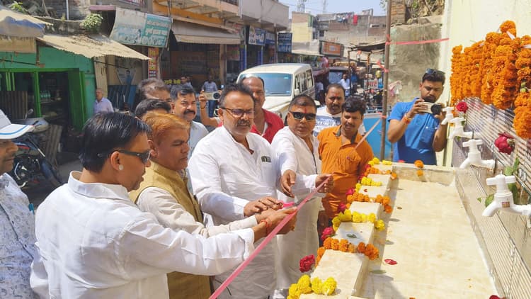 थाना चौक के समीप आरओ पेयजल का हुआ उद्घाटन