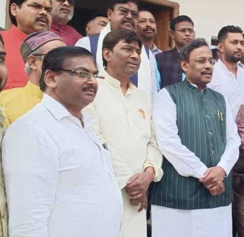 भाजपा के राष्ट्रीय महामंत्री का किया स्वागत