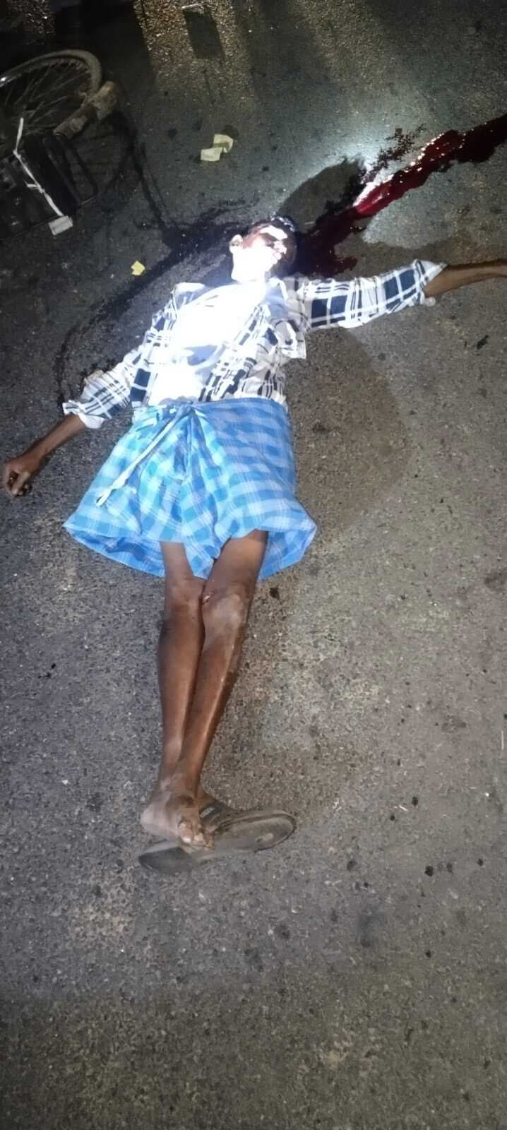अज्ञात हाइवा के धक्के से साइकिल सवार की मौत