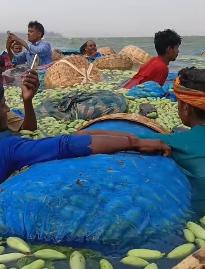 यात्रियों से भरी नाव गंगा  नदी में डूबी, मछुआरों ने लोगों को बचाया